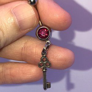 Key Dangle Belly Rings